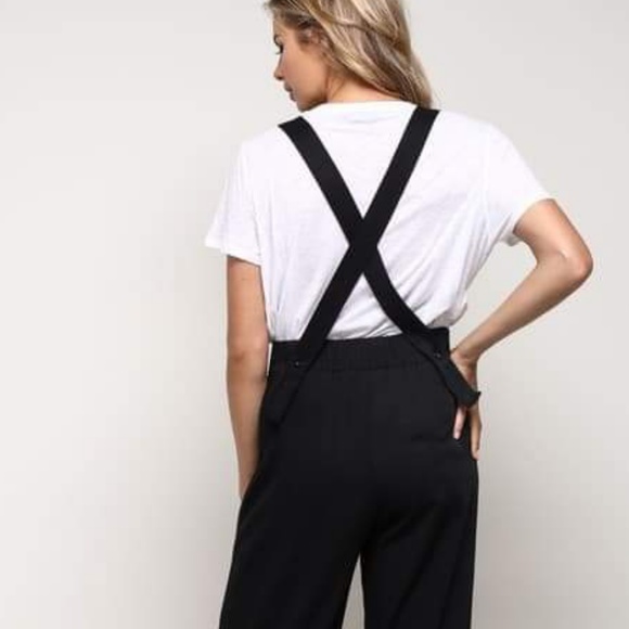 BLAIR BLACK SUSPENDER WOVEN PANTS - Picture 6 of 6